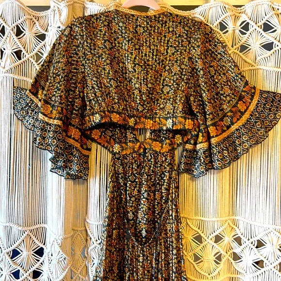 NWT💫Exclusive💫Spell X Free People Sienna Bambi Gown in Peppercorn size medium - Picture 10 of 16